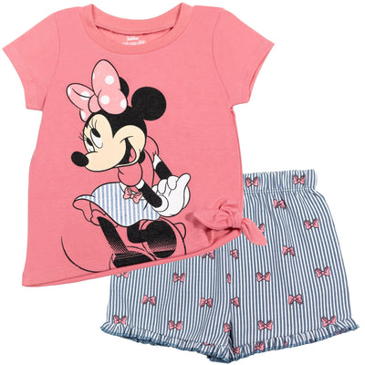 Conjunto de camiseta y pantalones cortos de Minnie Mouse