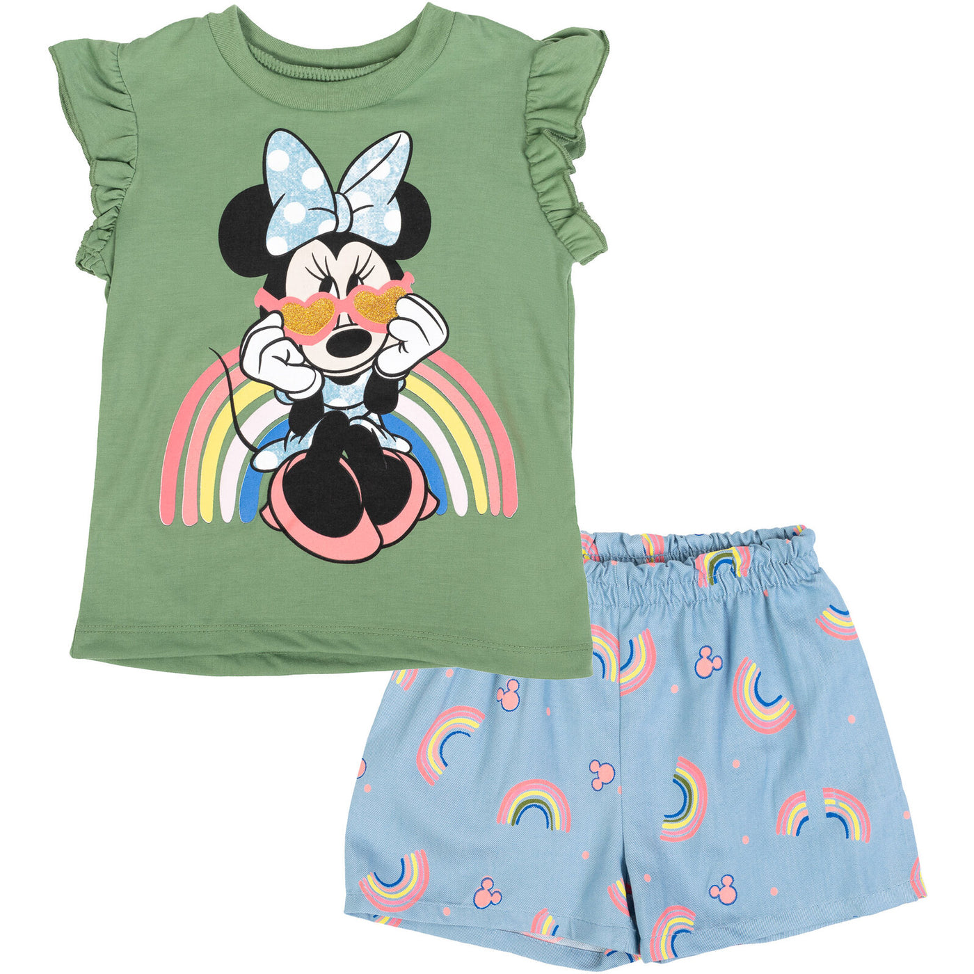 Camiseta sin mangas y pantalones cortos de Minnie Mouse