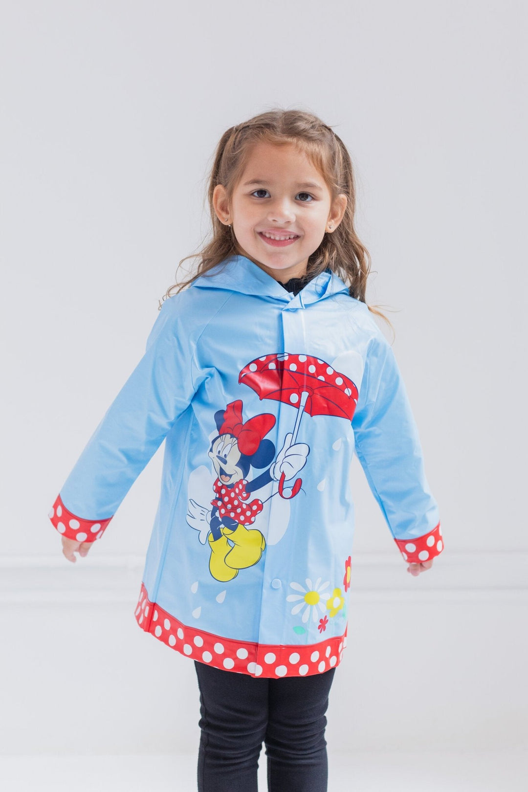 Minnie Mouse Waterproof Hooded Rain Jacket Coat - imagikids