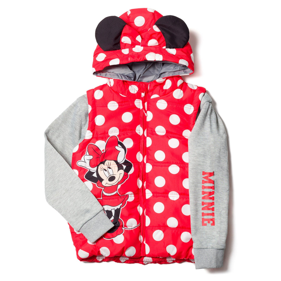 Minnie Mouse Zip Up Vest 2fer Jacket - imagikids