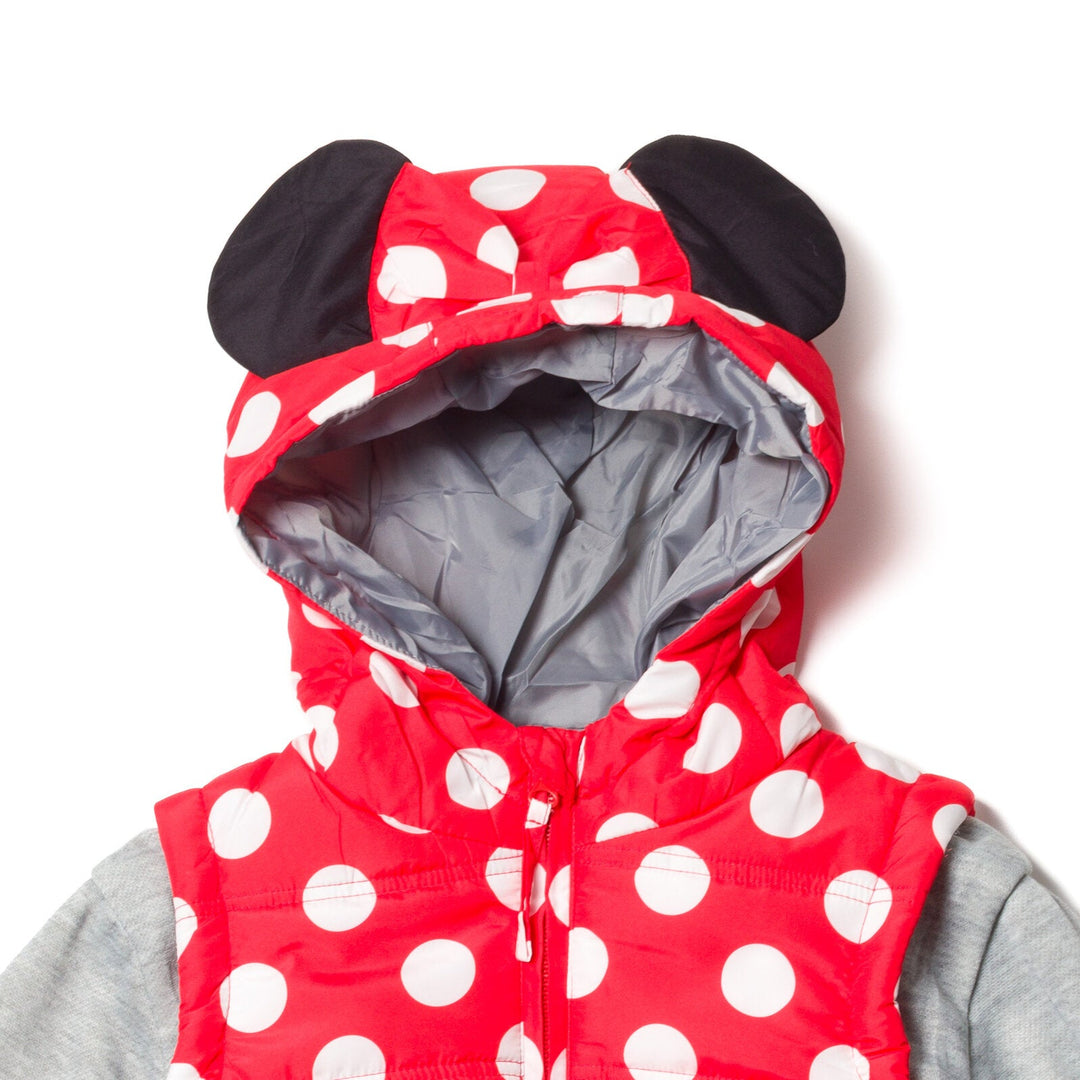 Minnie Mouse Zip Up Vest 2fer Jacket - imagikids