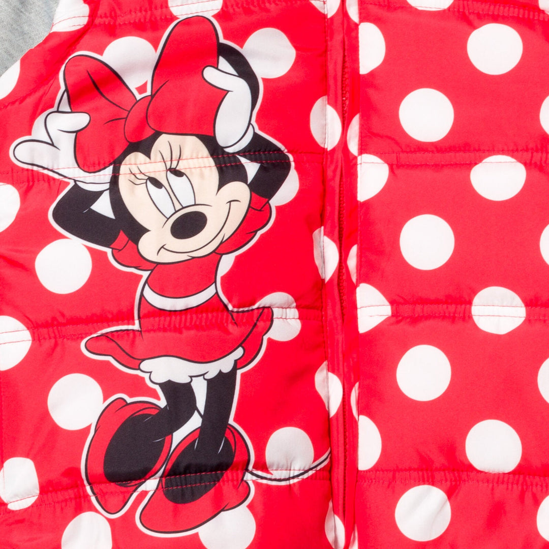 Minnie Mouse Zip Up Vest 2fer Jacket - imagikids