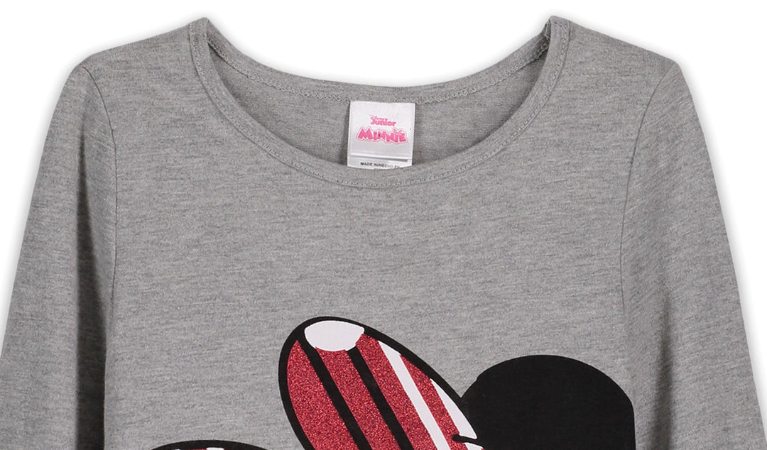 Conjunto de 3 piezas de camiseta y calzas con chaleco y cremallera de Minnie Mouse