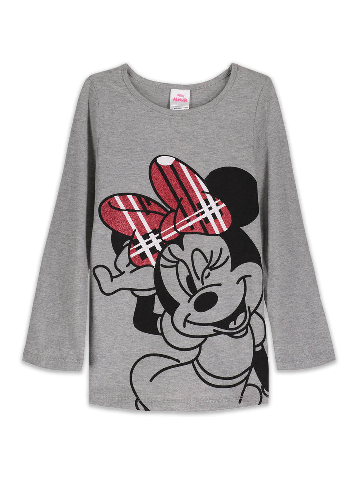 Minnie Mouse Zip Up Vest Puffer T-Shirt and Leggings 3 Piece Outfit Set