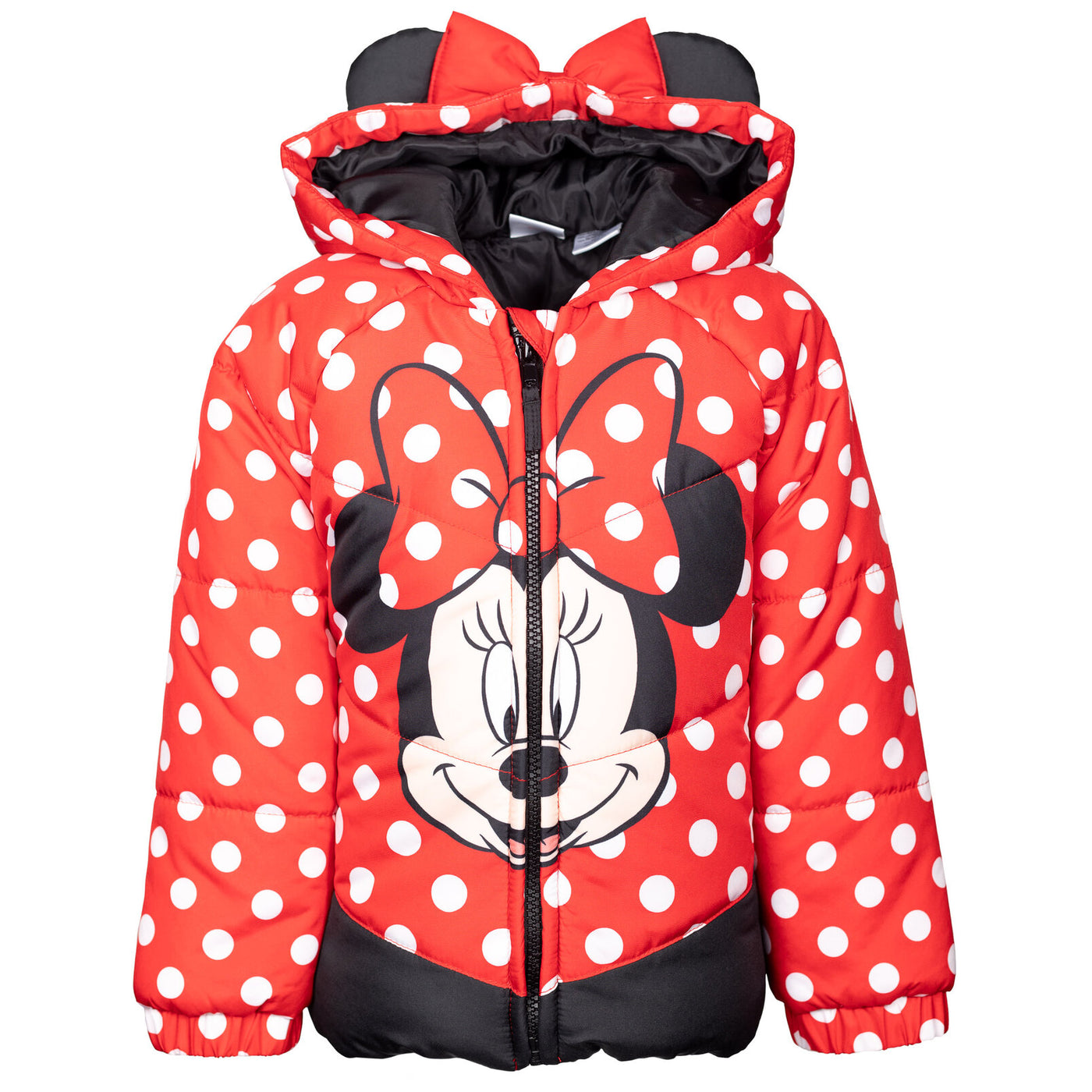 Minnie Mouse Zip Up Winter Coat Puffer Jacket