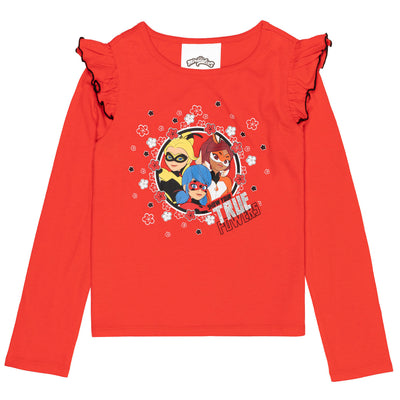 Miraculous Rena Rouge Cat Noir Ladybug Girls 2 Pack T-Shirts Toddler to Big Kid