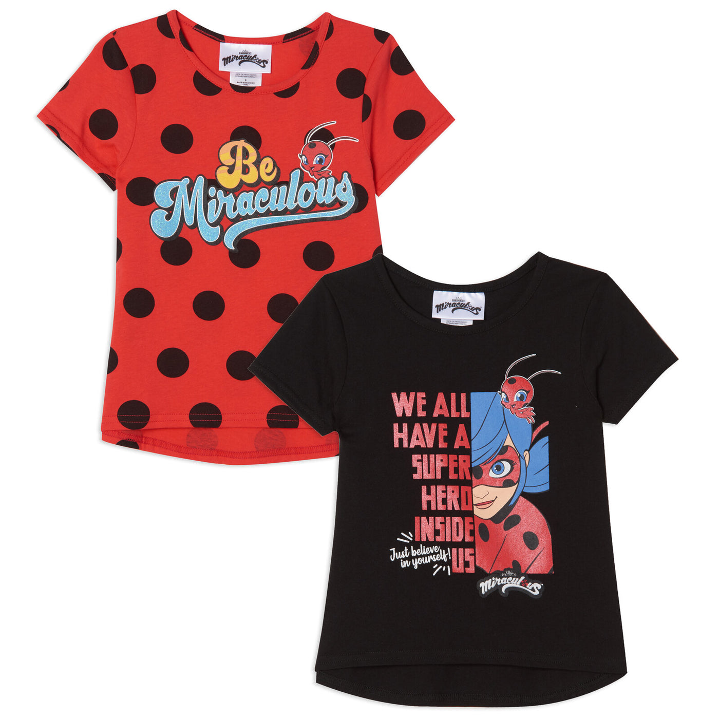Miraculous Ladybug  2 Pack T-Shirts