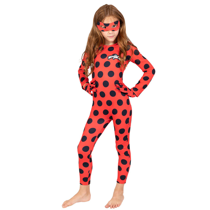 Ladybug 3 Piece Costume Set: Jumpsuit Gloves Mask