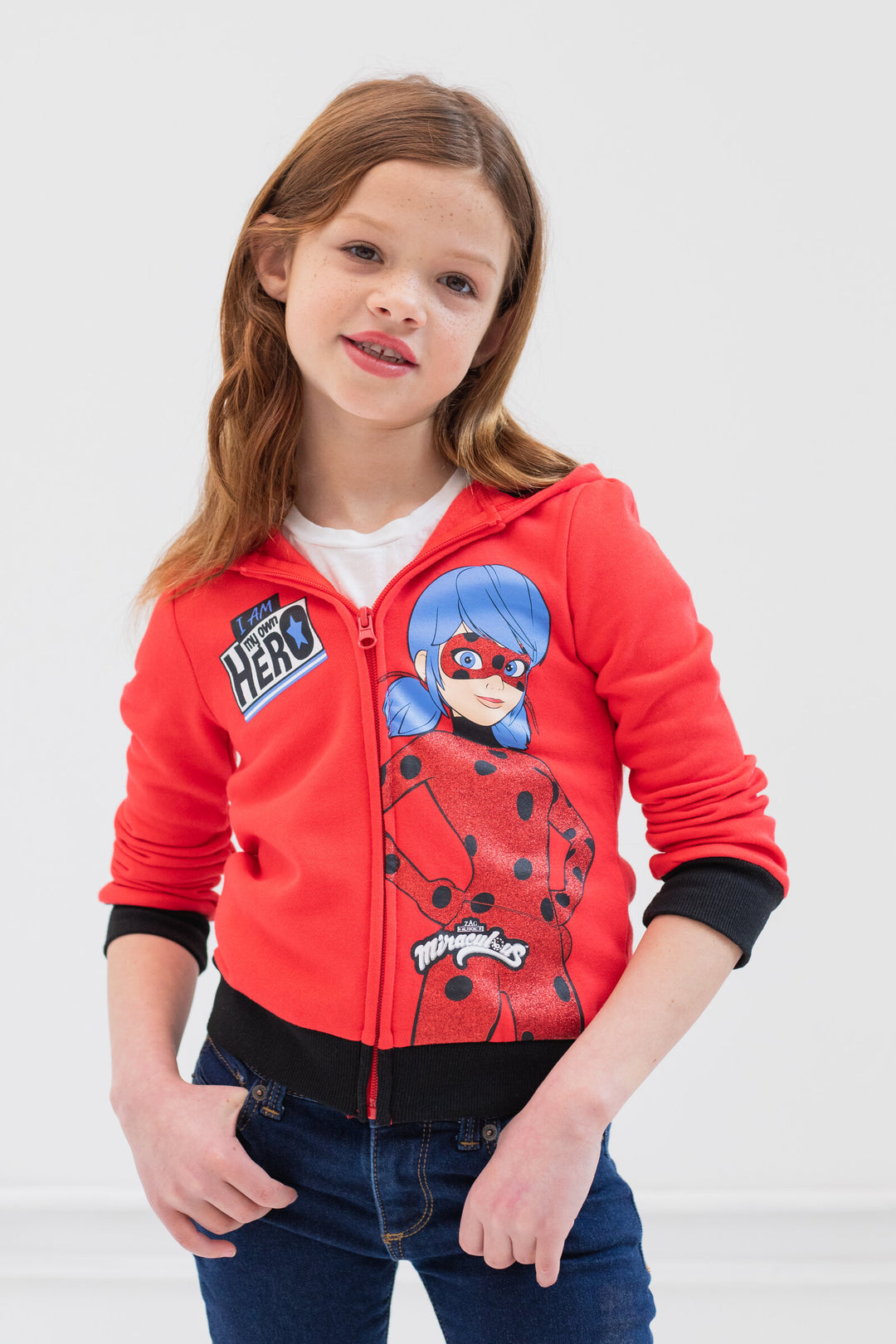 Ladybug Fleece Zip-Up Hoodie