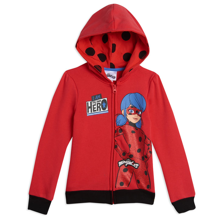 Ladybug Fleece Zip-Up Hoodie