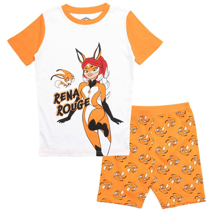 Miraculous Rena Rouge Pajama Shirt and Shorts Sleep Set - imagikids