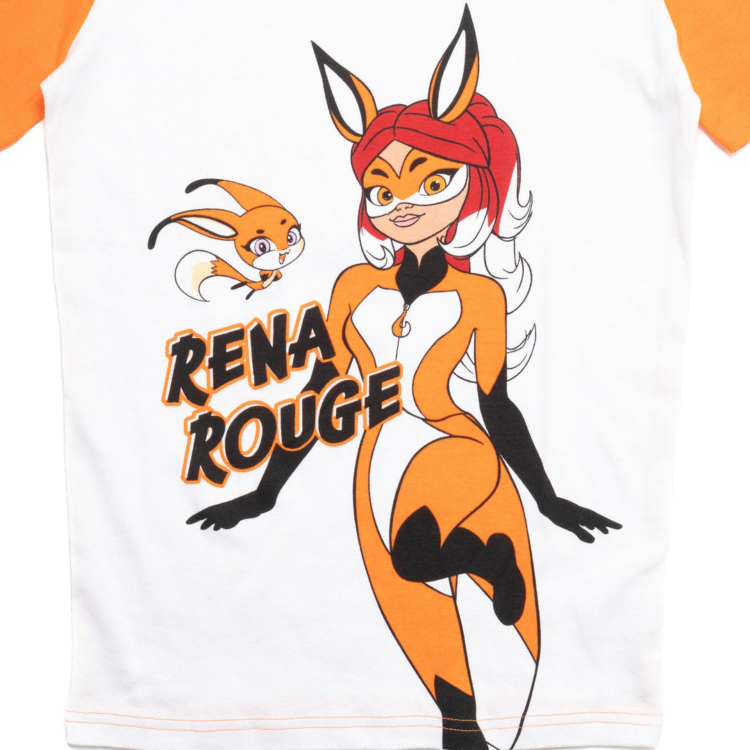 Miraculous Rena Rouge Pajama Shirt and Shorts Sleep Set - imagikids