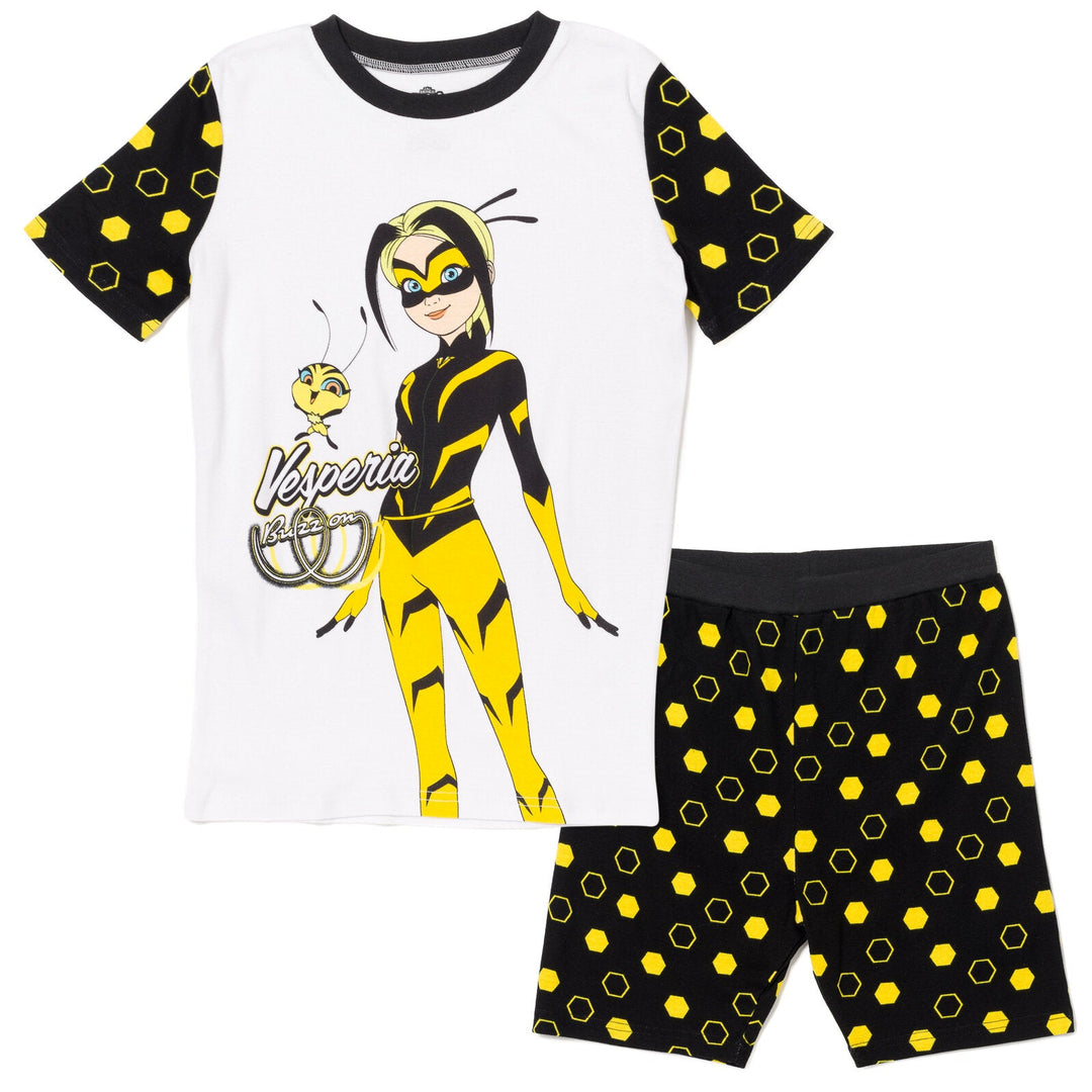 Miraculous Vesperia Pullover Pajama Shirt and Shorts Sleep Set - imagikids