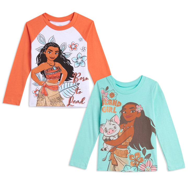 Moana 2 Pack Long Sleeve Graphic T - Shirt - imagikids