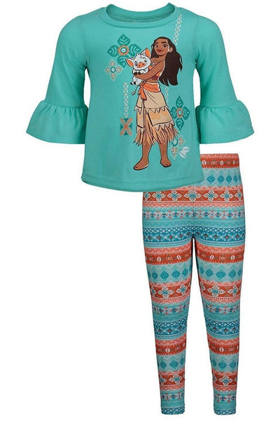 Moana Graphic T - Shirt and Leggings Outfit Set - imagikids