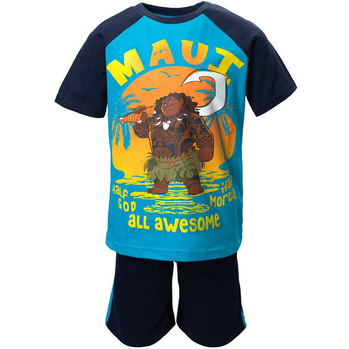 Moana Maui T - Shirt and Mesh Shorts Outfit Set - imagikids