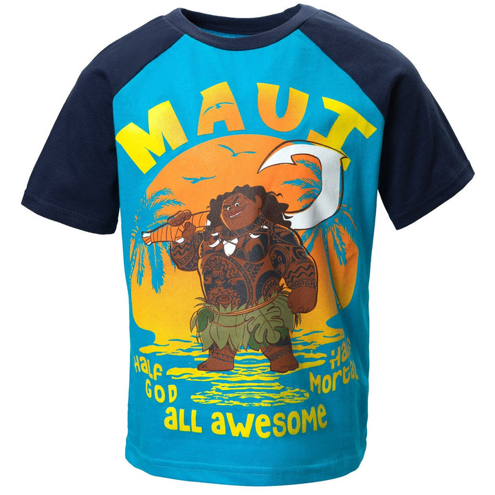 Moana Maui T - Shirt and Mesh Shorts Outfit Set - imagikids