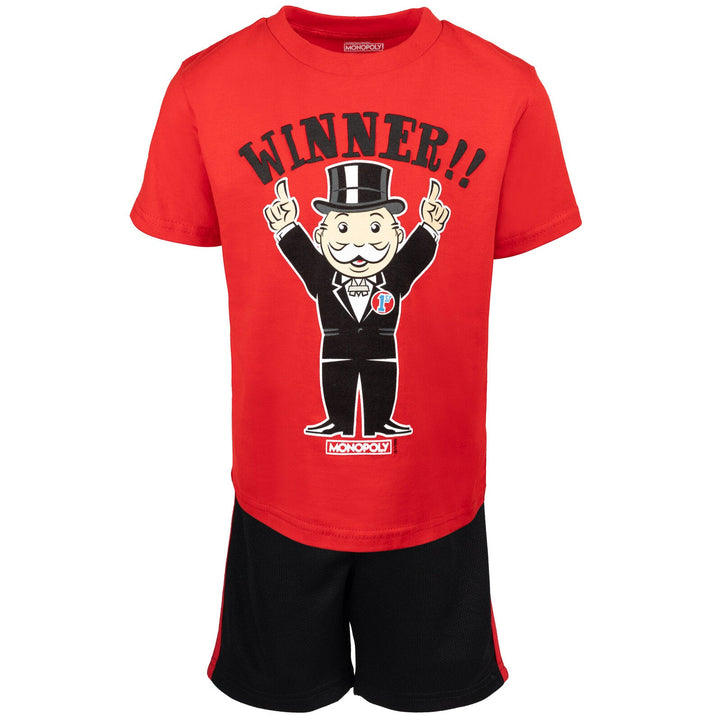 MONOPOLY T - Shirt and Mesh Shorts Outfit Set - imagikids