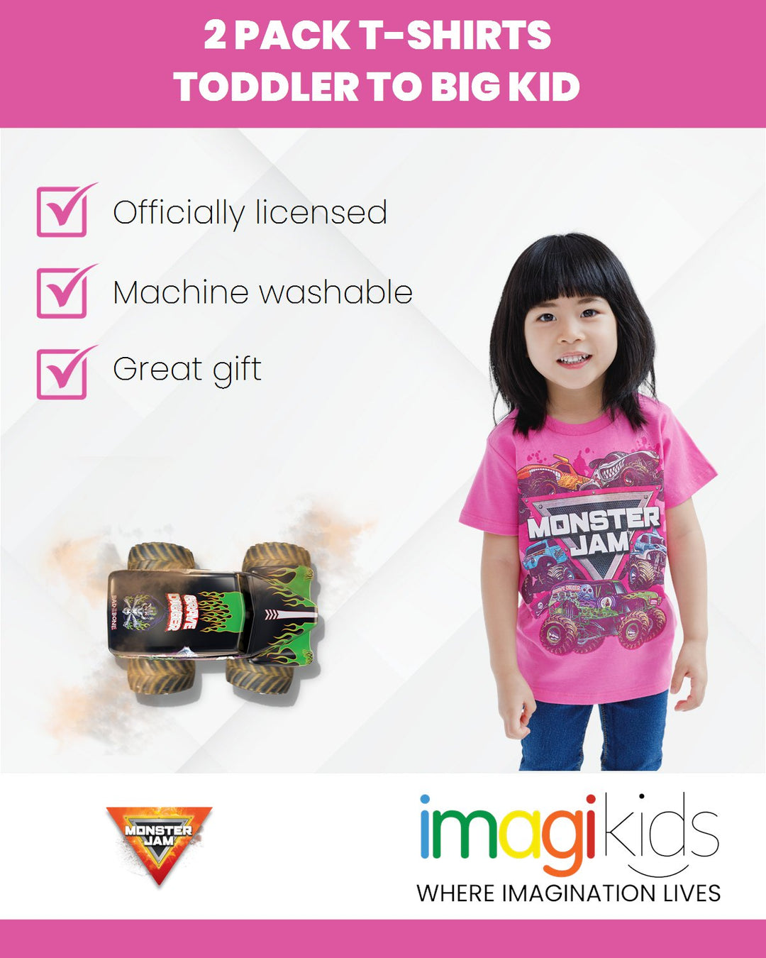 Monster Jam 2 Pack T - Shirts - imagikids