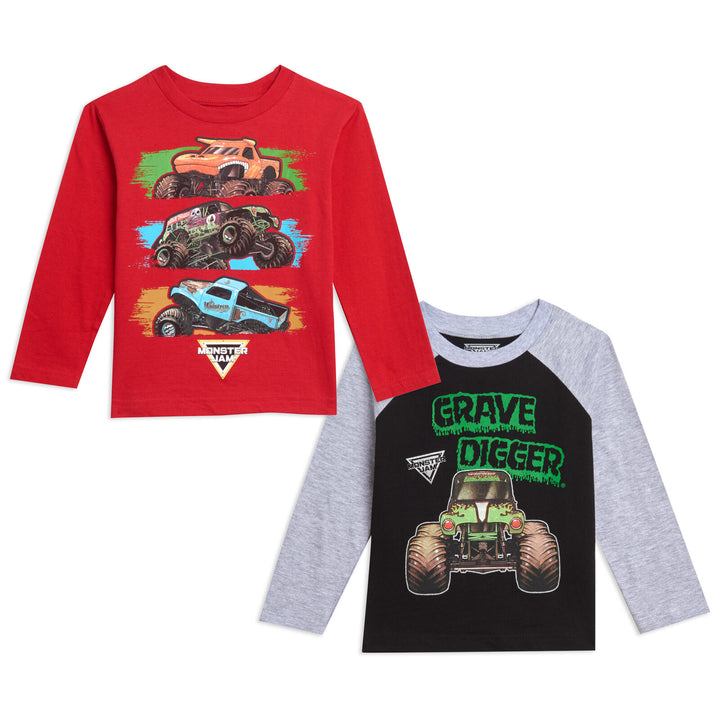 Pack de 2 camisetas gráficas de manga larga de Monster Jam