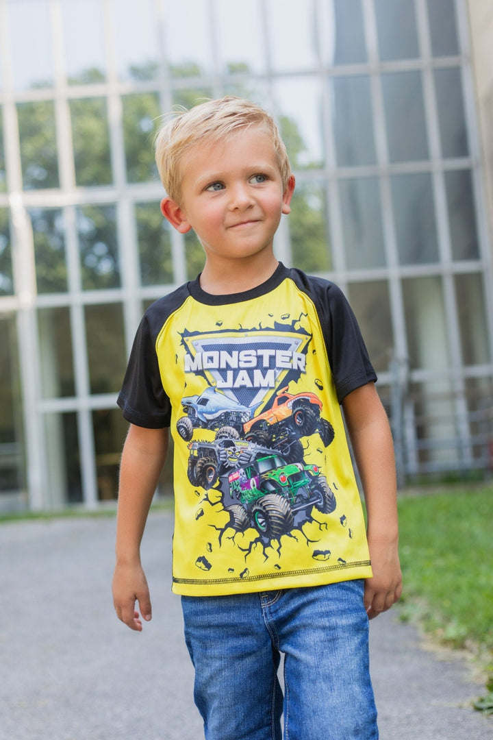 Monster Jam 3 Pack Raglan Graphic T - Shirts - imagikids