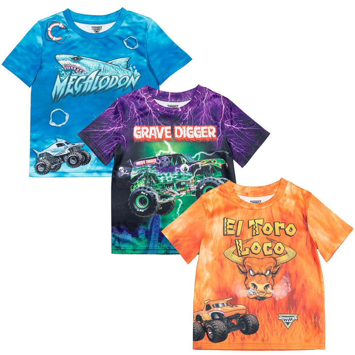 Monster Jam 3 Pack T - Shirts - imagikids