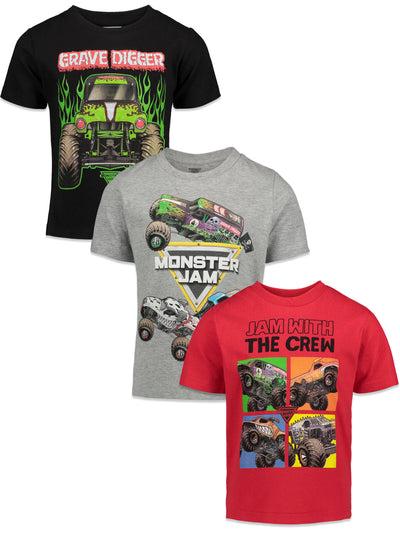 Paquete de 3 camisetas Monster Jam Trucks