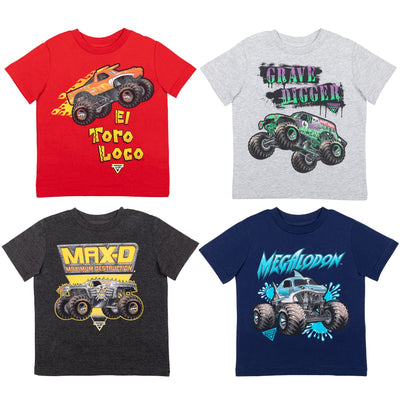 Monster Jam 4 Pack Graphic T - Shirt - imagikids