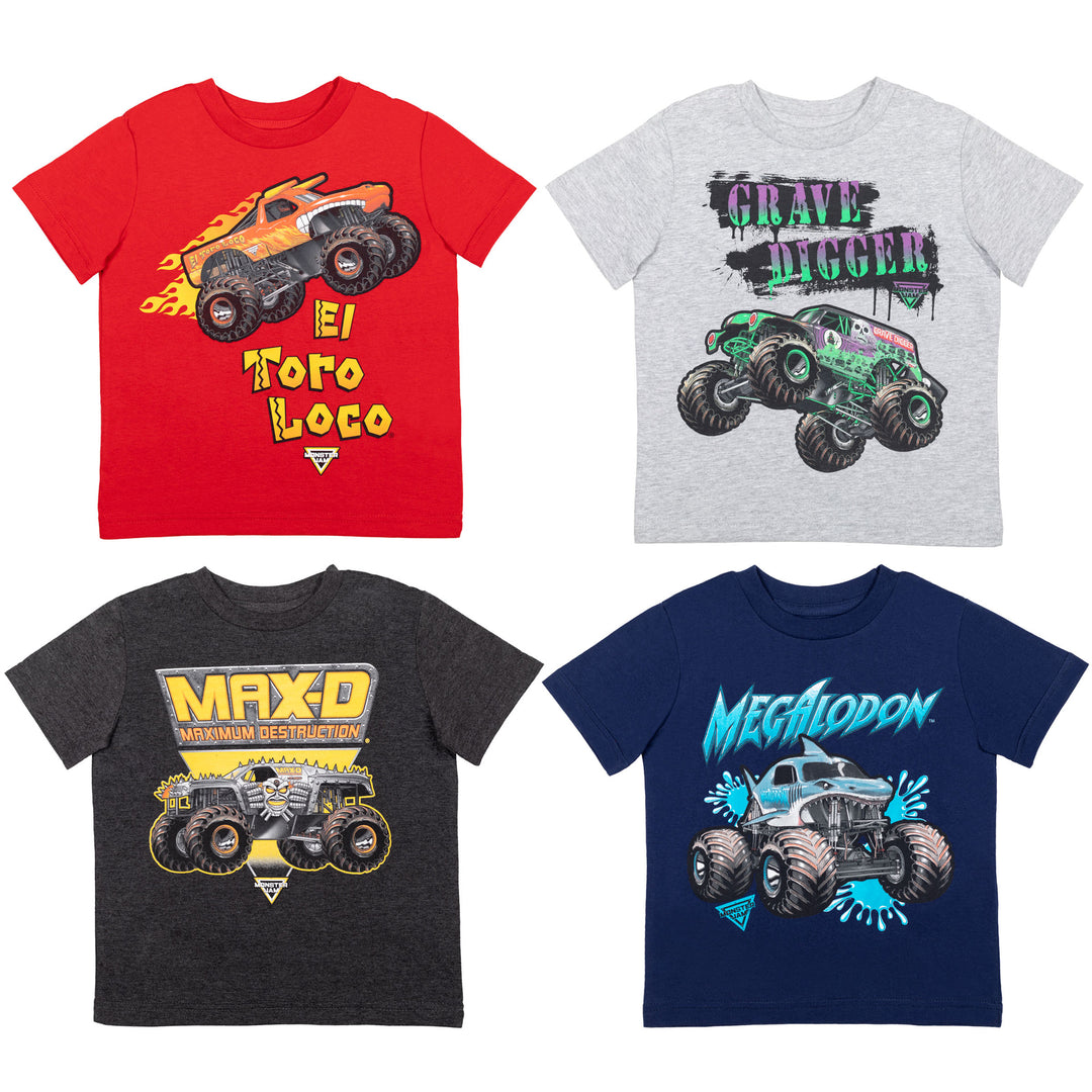 Monster Jam 4 Pack Graphic T-Shirt