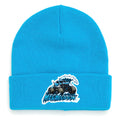 Monster Jam Grave Digger Kids Beanie - Black Knit Pom Hat with Truck Patch