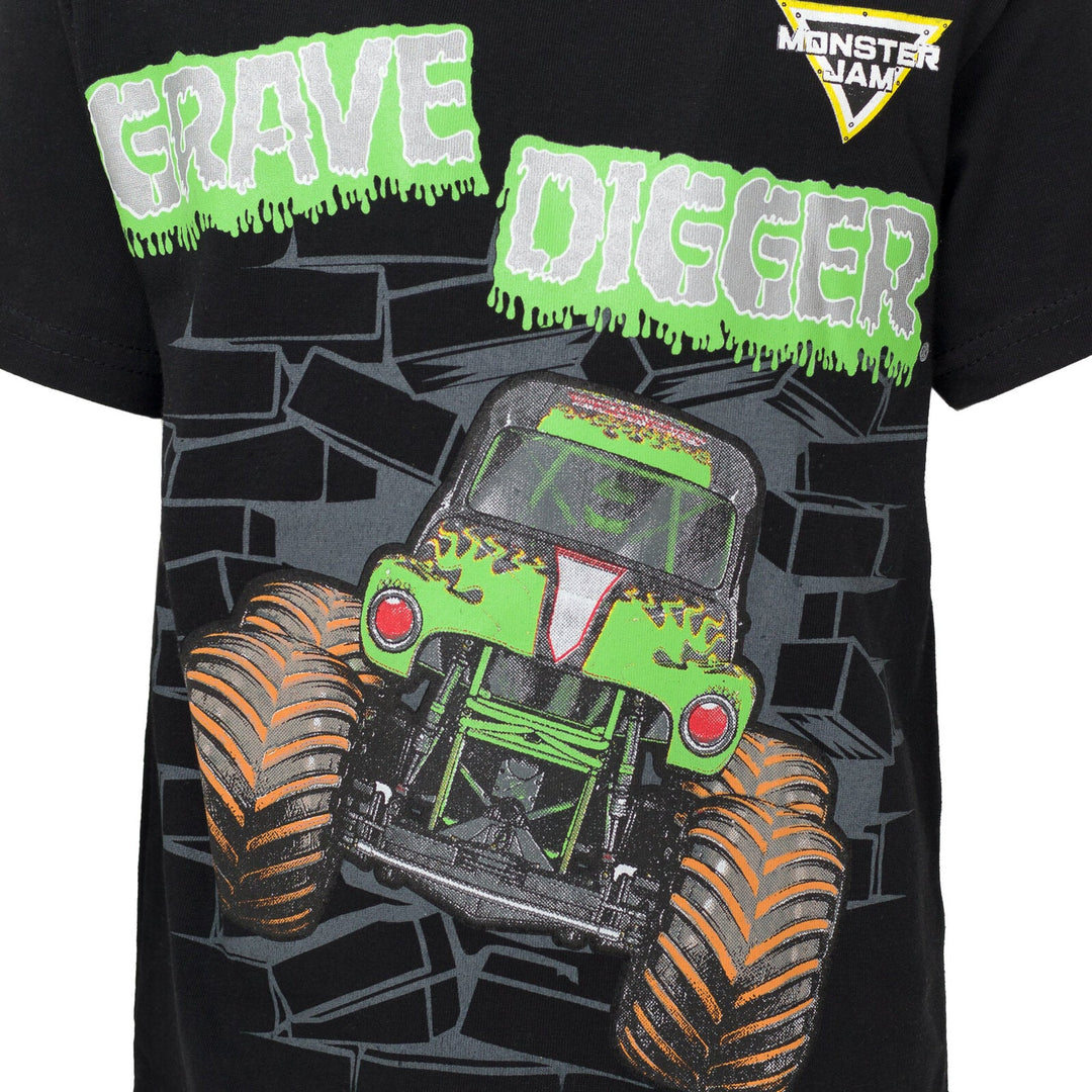 Monster Jam Breathable Graphic T - Shirt & Breathable Shorts - imagikids