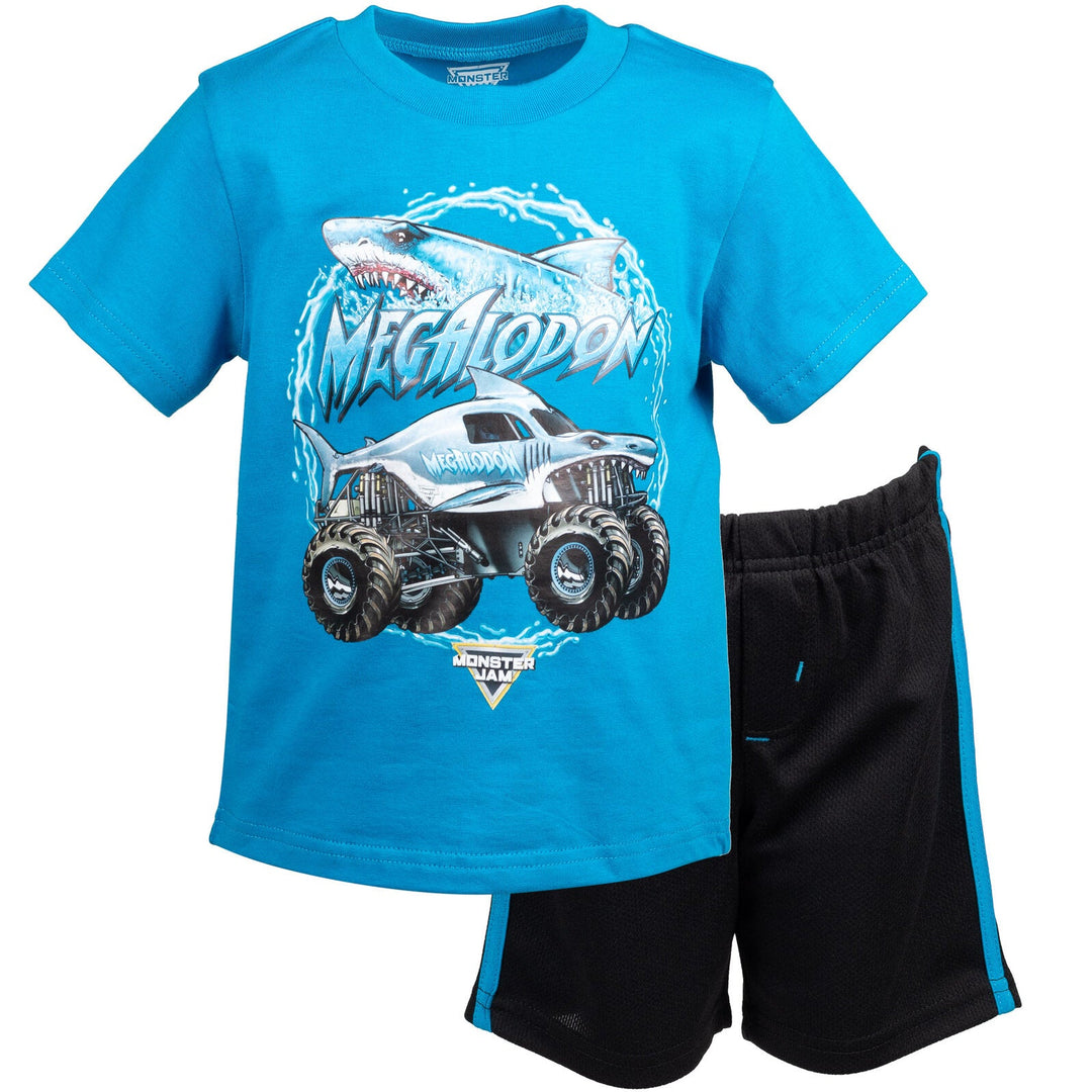 Monster Jam Breathable Graphic T - Shirt & Breathable Shorts - imagikids