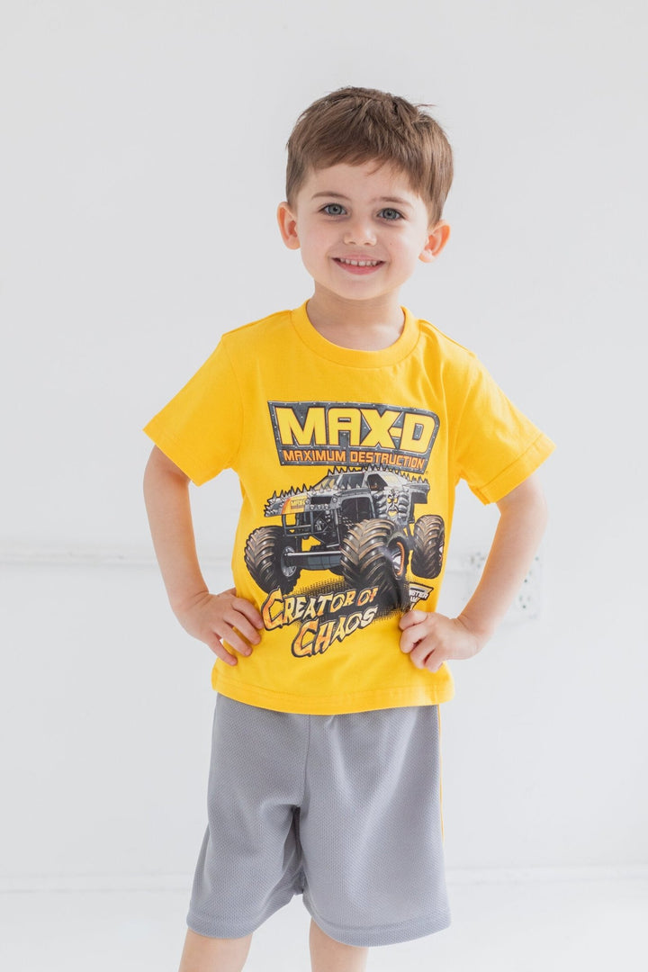 Monster Jam Breathable Graphic T - Shirt & Breathable Shorts - imagikids