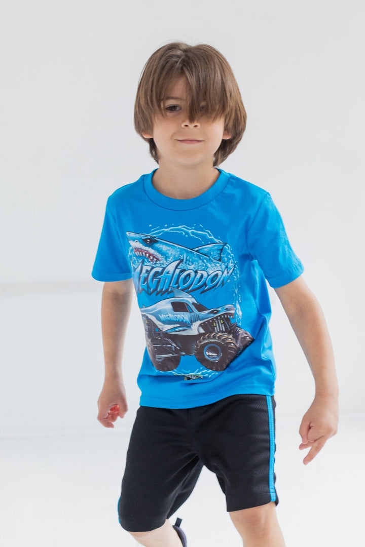 Monster Jam Breathable Graphic T - Shirt & Breathable Shorts - imagikids