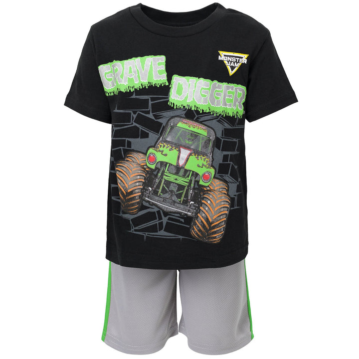 Monster Jam Breathable Graphic T - Shirt & Breathable Shorts - imagikids