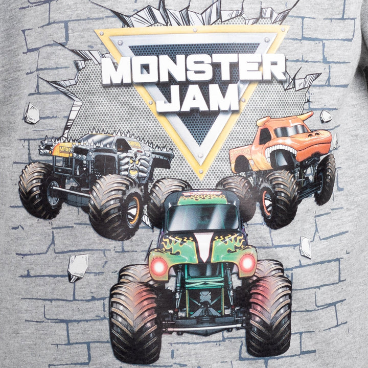 Monster Jam Breathable Graphic T - Shirt & Breathable Shorts - imagikids