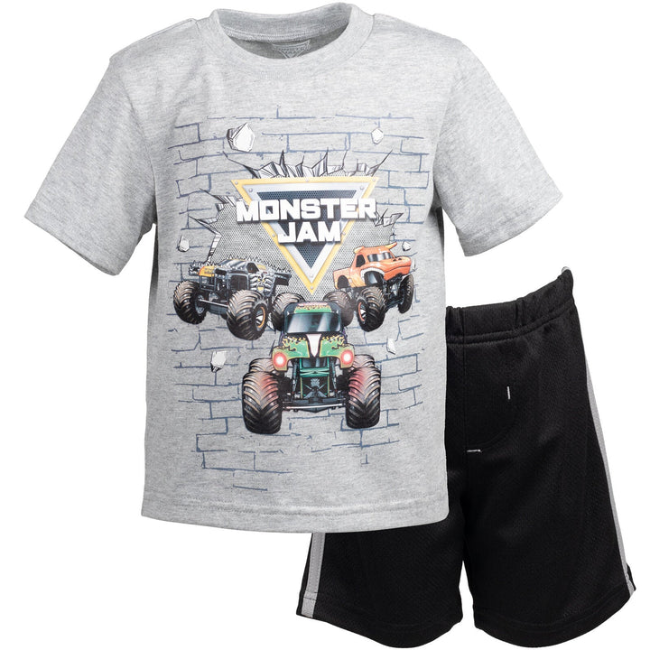 Monster Jam Breathable Graphic T - Shirt & Breathable Shorts - imagikids