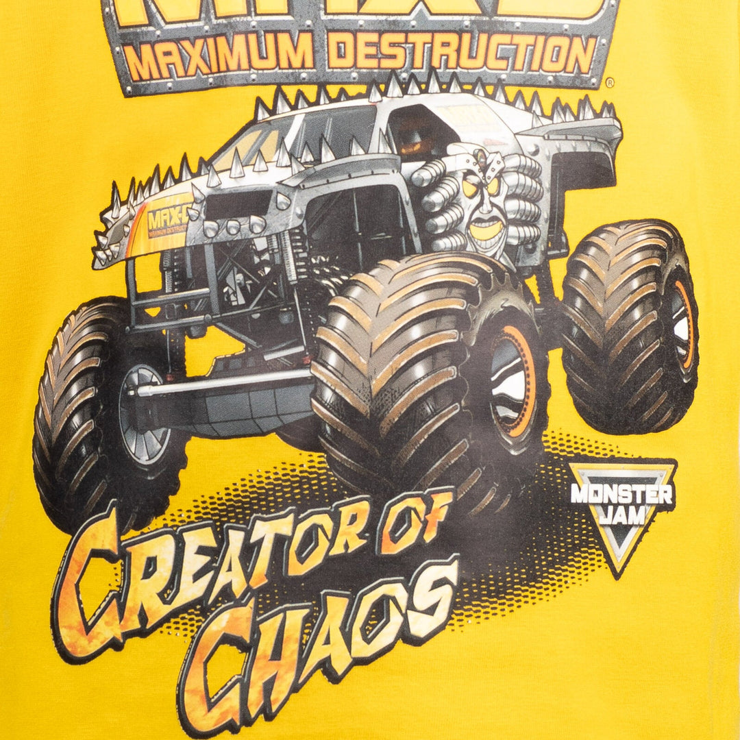 Monster Jam Breathable Graphic T - Shirt & Breathable Shorts - imagikids