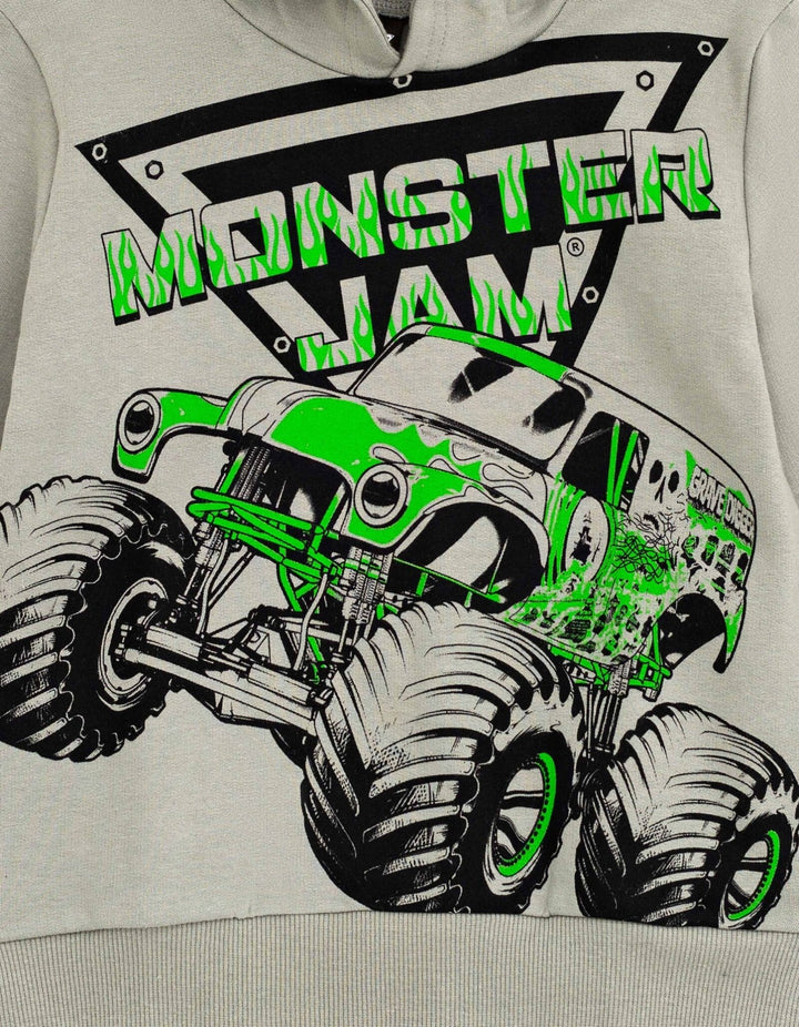 Monster Jam Fleece Hoodie and Jogger Pants Outfit Set - imagikids