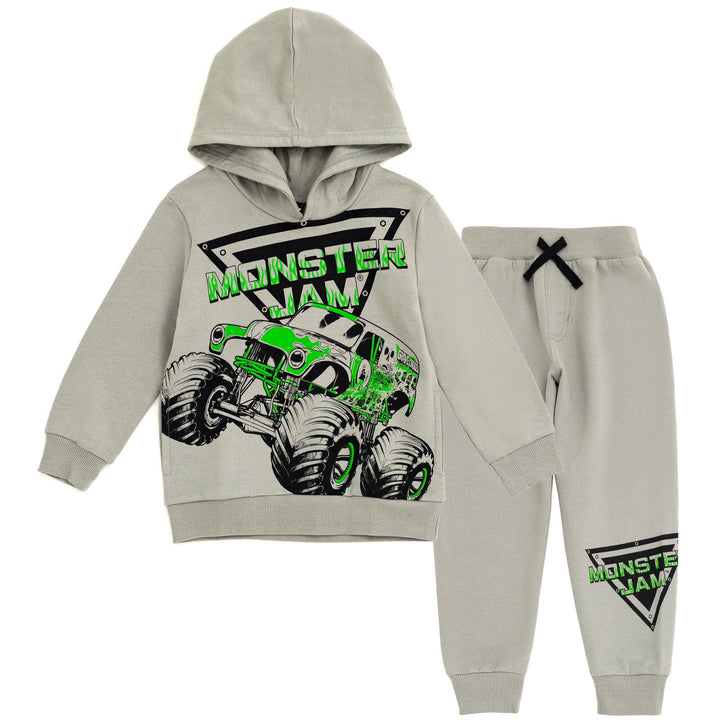 Monster Jam Fleece Hoodie and Jogger Pants Outfit Set - imagikids