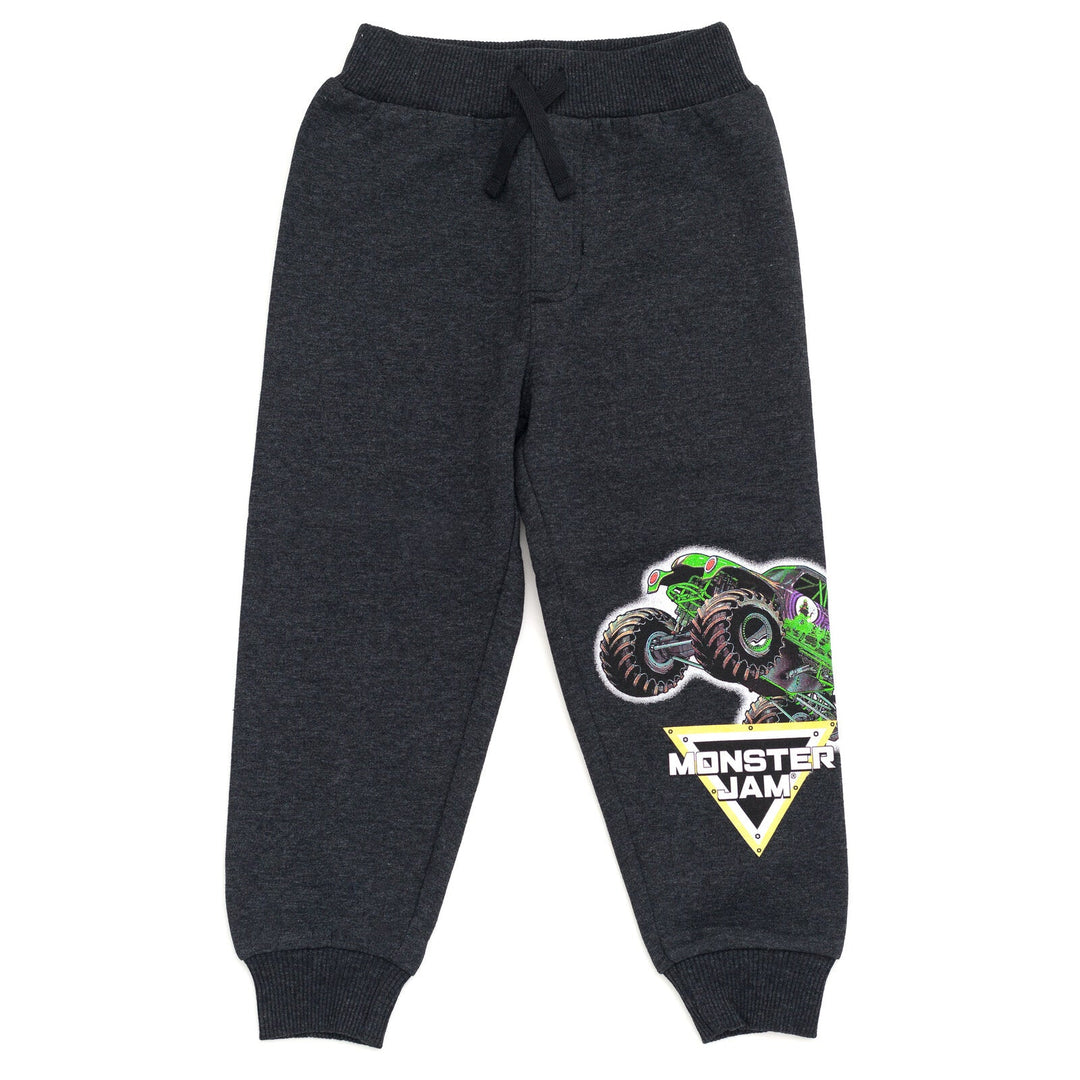 Monster Jam Fleece Pullover Hoodie and Pants Outfit Set - imagikids