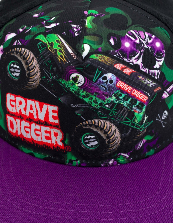 Monster Jam Grave Digger Adjustable Snapback Baseball Cap Hat - imagikids