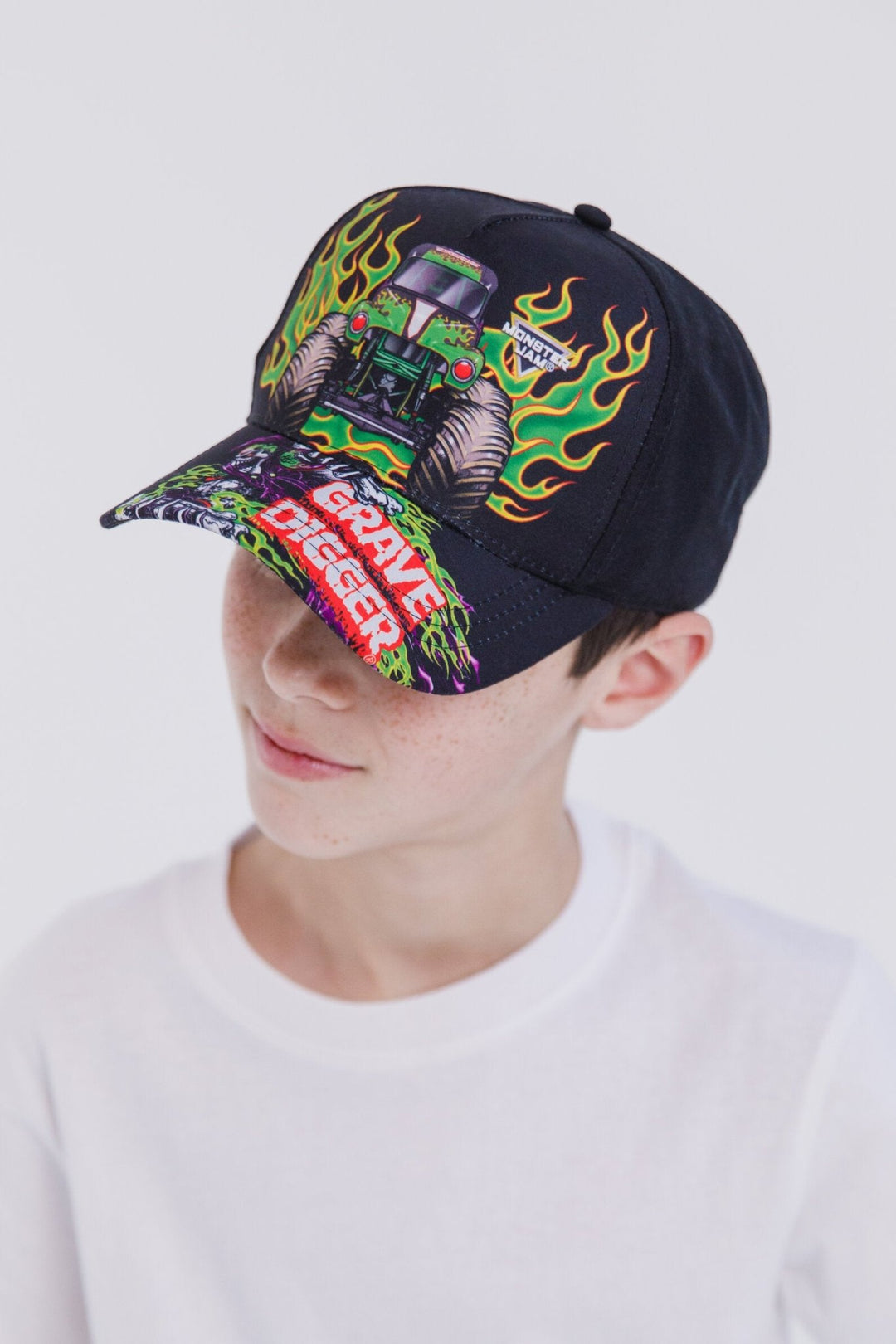 Monster Jam Grave Digger Adjustable Snapback Baseball Cap Hat - imagikids