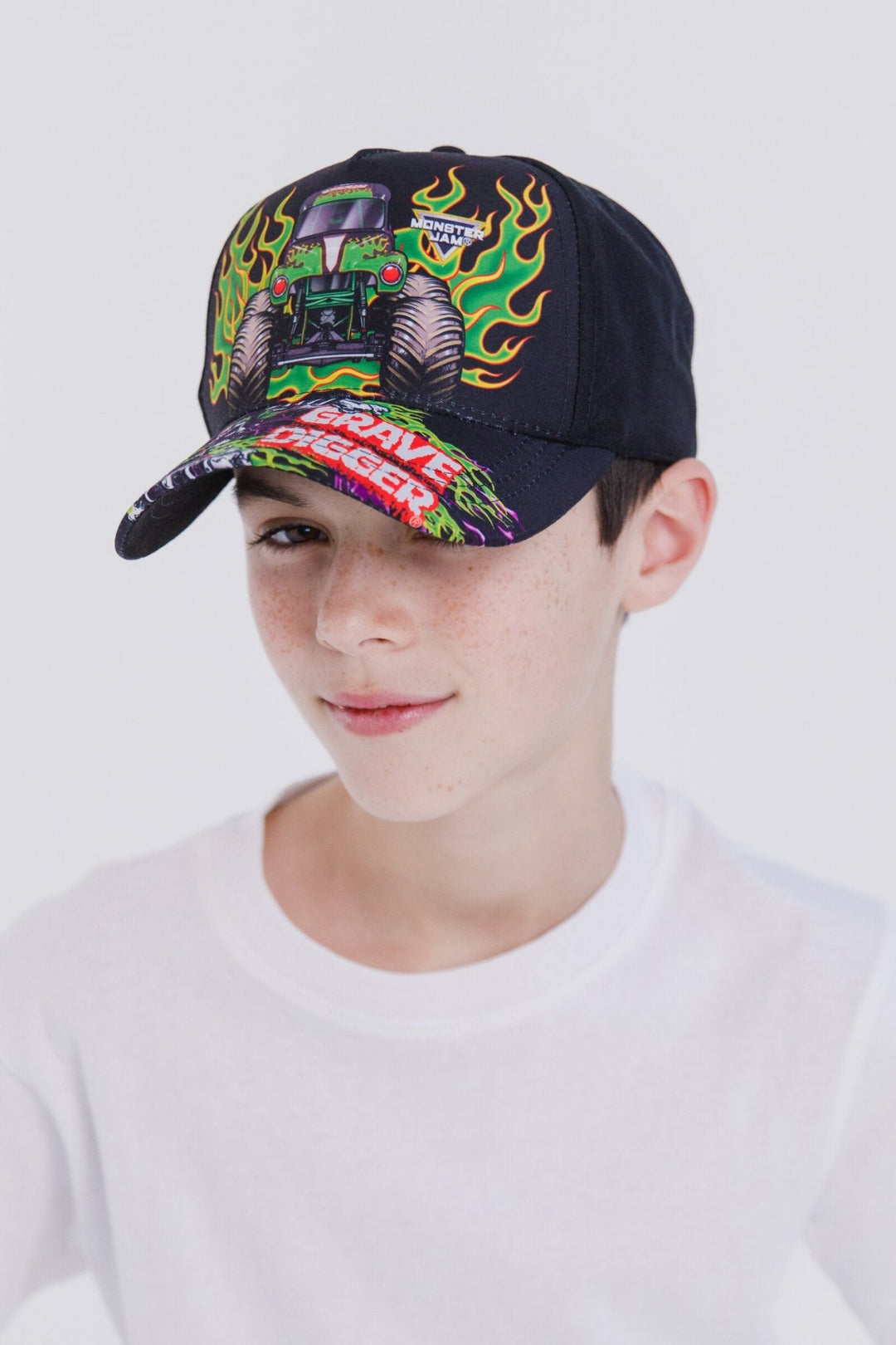 Monster Jam Grave Digger Adjustable Snapback Baseball Cap Hat - imagikids