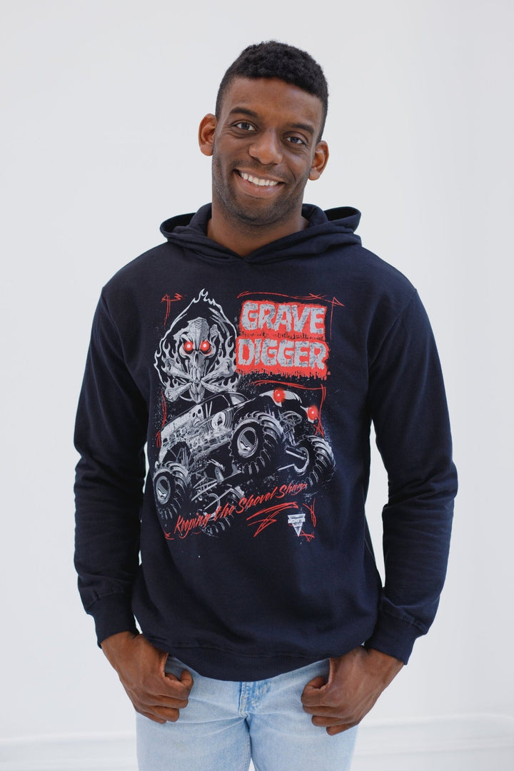 Monster Jam Grave Digger Fleece Pullover Hoodie - imagikids