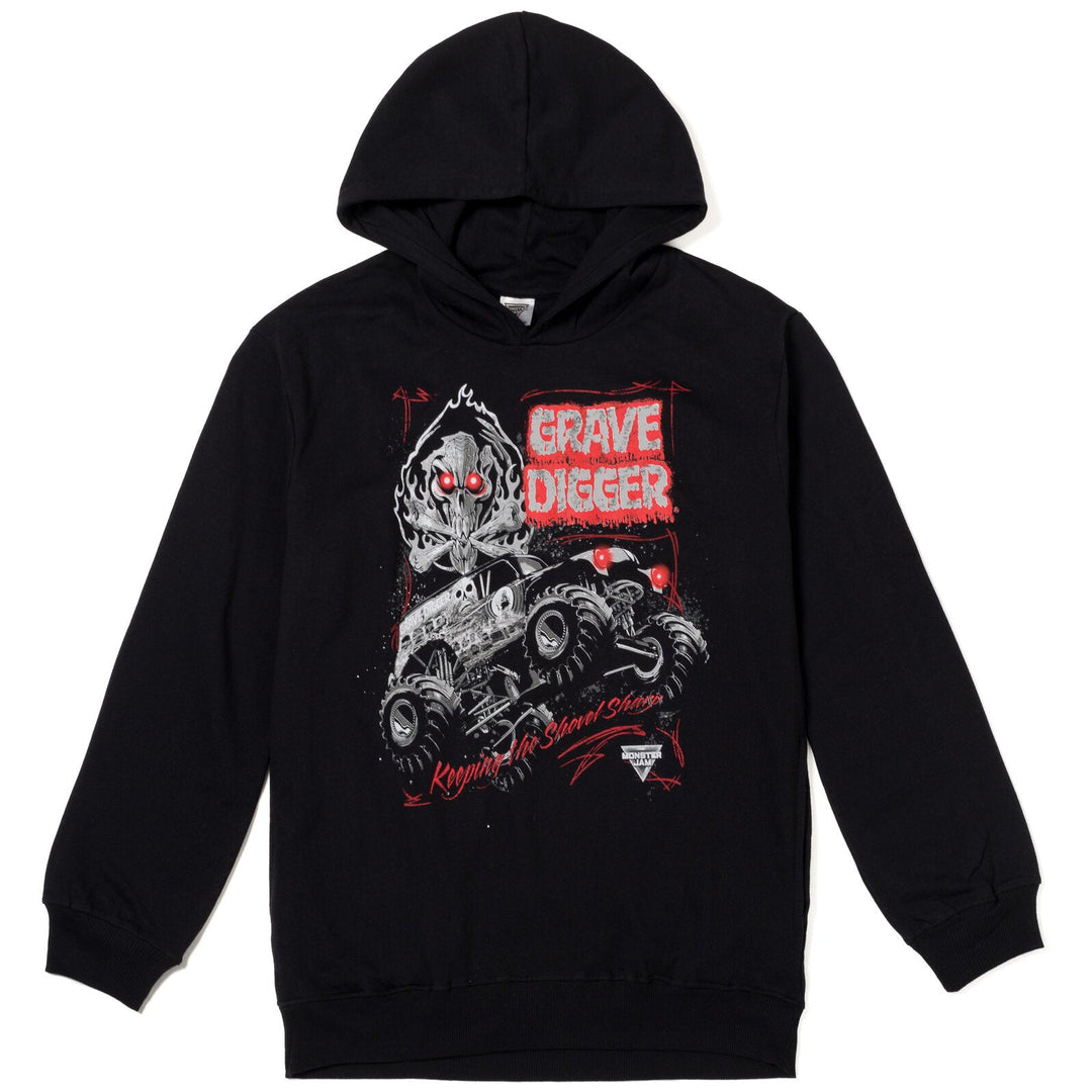 Monster Jam Grave Digger Fleece Pullover Hoodie - imagikids