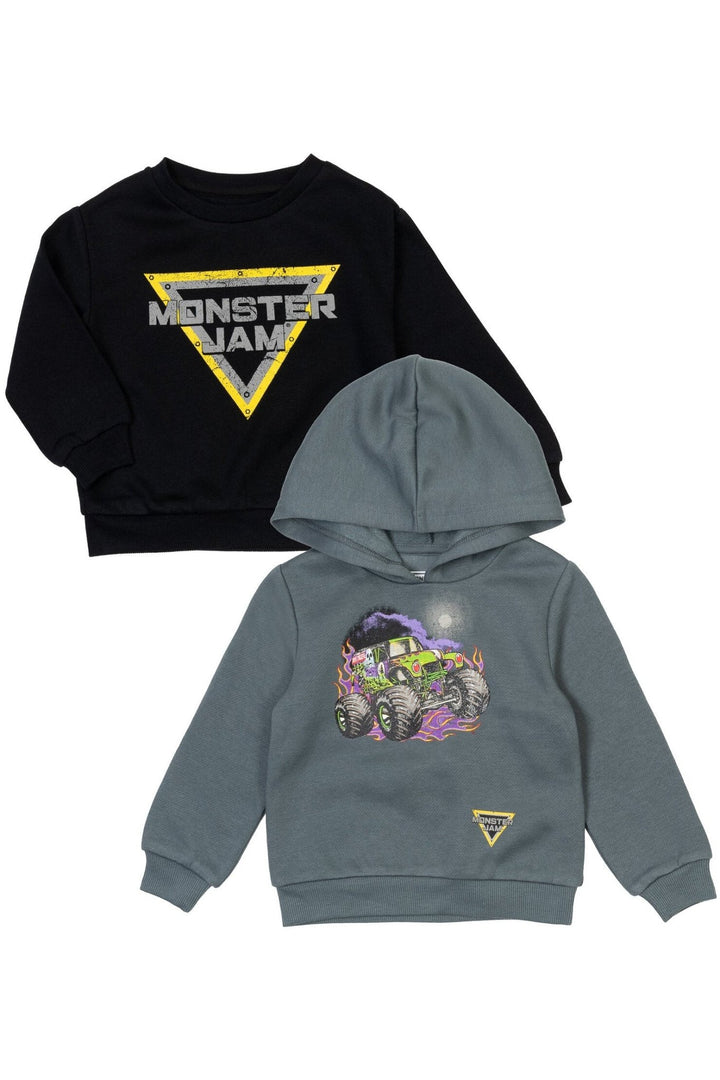 Monster Jam Grave Digger Fleece Pullover Hoodie and Sweatshirt Toddler - imagikids