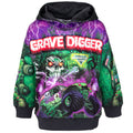 Monster Jam Grave Digger Fleece Pullover Hoodie