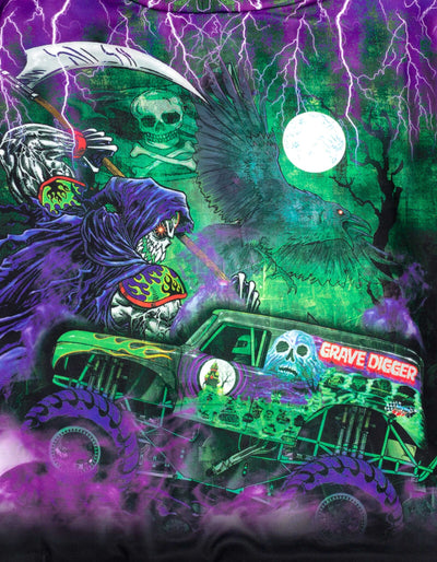 Monster Jam Grave Digger Fleece Pullover Hoodie