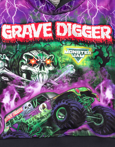 Monster Jam Grave Digger Fleece Pullover Hoodie